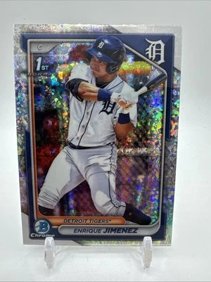 2024 Bowman Chrome Baseball #BCP-31 Enrique Jimenez 1st Mini Diamond Refractor - Image 1 of 2