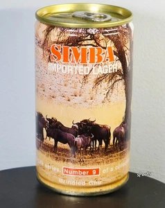SIMBA #9 WILDEBEEST BRINDLED GNU AFRICA WILDLIFE BEER CAN GAMEFARM ANTELOPE HORN - Picture 1 of 8