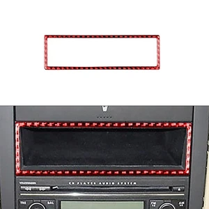 Radio Panel Trim Carbon Fiber Sticker For VW Golf 4 GTI Jetta MK4 1999-2004 RED - Picture 1 of 11