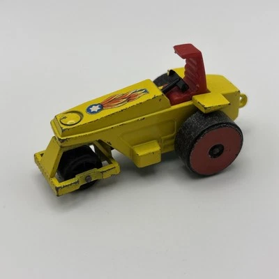 Vintage ✅ Matchbox Lesney Rod Roller No. 21 Made In England 1973 Yellow Toy Car - Image 1 of 4