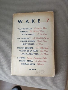 Wake: The Creative Magazine Nr. 7. Herbst 1948 Softcover - Poetry Wake Editions - Bild 1 von 2