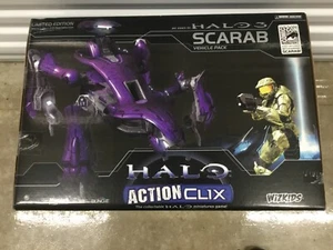 Neu Halo ActionClix SDCC Battle Damaged Skarabäus Fahrzeug Pack 2007 Xbox Comic Con - Bild 1 von 11
