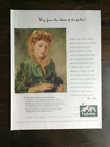 Pintura Upjohn Pharmaceuticals 1945 vintage página completa anuncio original a color - Imagen 1 de 1