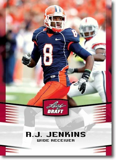 (25) 2012 Leaf NFL DRAFT A.J. JENKINS Rookies Illinois Mint RCs - Image 1 of 1