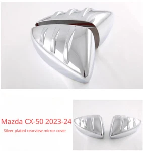 ABS Chrome silver Car Rearview Mirror Cover Trim For Mazda CX-50 2023-2024 - Bild 1 von 3