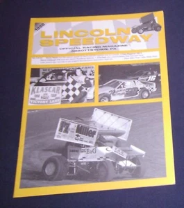1998 Lincoln Speedway Program Cris Eash - Picture 1 of 4
