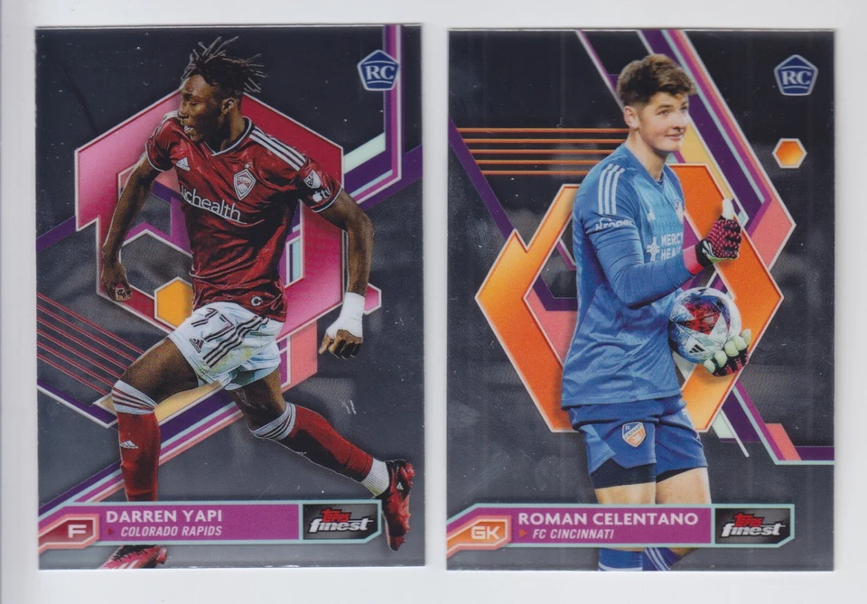 2023 TOPPS FINEST MLS SOCCER BASE ROOKIE RC #1-100 MAJOR LEAGUE FINISH SET U PIC - Image 1 of 1