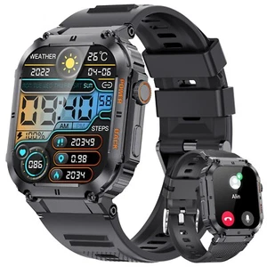 Reloj Inteligente Militar Hombre Llamadas Fitness Pulsómetro Monitor de Frecuencia Cardíaca Impermeable - Imagen 1 de 7