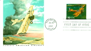#3142s -Jenny 32c Aircraft Fleetwood FDC First Day of Issue 1997 - Picture 1 of 2