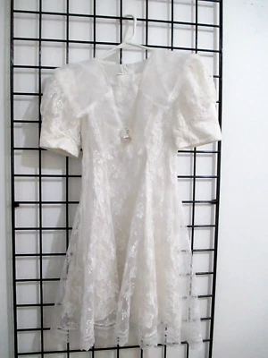 VINTAGE JESSICA McCLINTOCK  🌸  SIZE 8==VICTORIAN / LACEY / WEDDING EASTER DRESS - Image 1 of 4