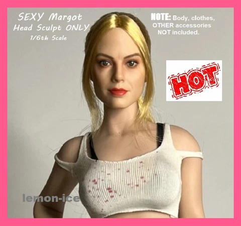 ❤️SEXY MARGOT❤️ 1/6 Scale Female HEAD SCULPT TBLeague Phicen Hot Toys Figures Cover