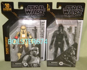 Figura de 6" Star Wars Rogue One DEATH TROOPER & SHORETEOPER Black Series Archive - Imagen 1 de 23