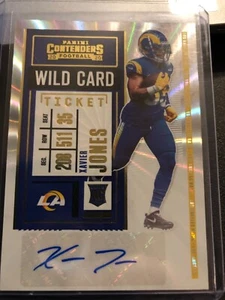 2020 Panini Contenders Wild Card Auto Rams Xavier Jones SP 287    - Bild 1 von 1