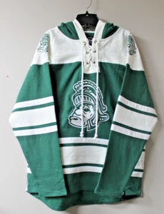New NCAA Michigan State Spartans Lacer jersey style midweight cotton hoody men L - Picture 1 of 6