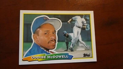 1988 TOPPS BIG BASEBALL CARD # 198 ODDIBE McDOWELL - Image 1 of 2