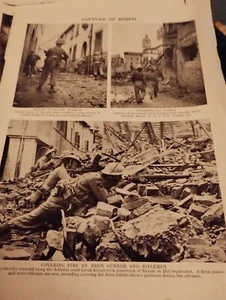 Sk131 Ephemera WW2 Picture Fall Of Rimini B - Picture 1 of 1