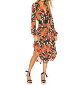 DODO BAR OR FLORAL MIDI DRESS SIZE SMALL NWT $815 - Picture 1 of 12