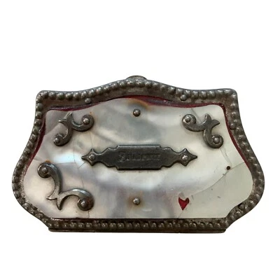 Antiguo Monedero Victoriano Madre Perla Concha MOP Soberano Acero Damas c1890 Foto 1 de 4