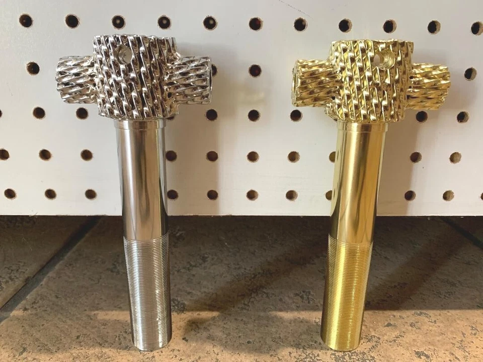 TWISTED 1" Threaded BICYCLE Springer Fork STEERING TUBE 5-12" long Lowrider Bike - Image 1 of 1