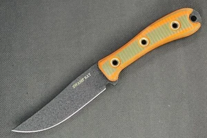 2014 Swamp Rat Rodent Trail .19" Black Crinkle Blade, Textured Orange/Black G10 - Picture 1 of 13