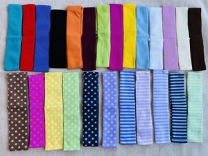 U Pick- 25 pcs Cotton stretchy Soft Lycra Baby Girl Headband Woman Sports Yoga - Picture 1 of 10