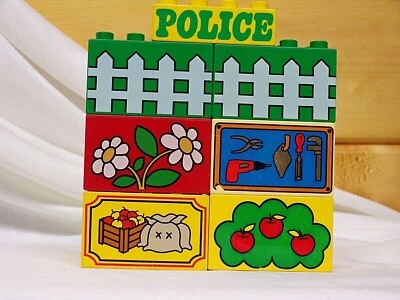 Lego Duplo Flowers and Farming,Fence and a Police Blocks LOT of 7 Foto 1 de 4