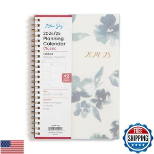 Blue Sky Academic Year Weekly and Monthly 2024-2025 Planner, Comprehensive St - Picture 1 of 5