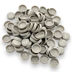 Tornillos de plástico con cubierta de tornillo a presión Snap-Caps™ gris mañana, brillo de dos piezas 10/12 g - Imagen 1 de 3