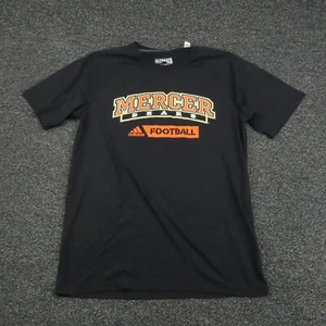 Mercer Bears Adidas Shirt Adult Medium Black & Orange Short Sleeve Football Mens - Picture 1 of 7