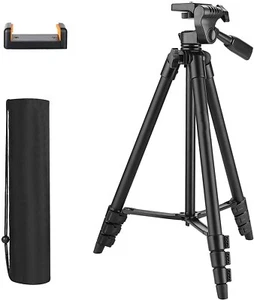 Portátil Trípode Cámara Smartphone 136cm Cabezal ajustabl para GoPro/Nikon/Canon - Imagen 1 de 7