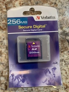 Brand New In Box Verbatim Secure Digital Card 256mb/SD card - Picture 1 of 2