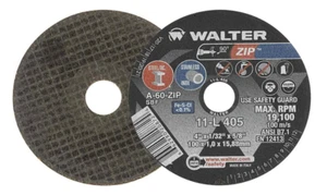 Walter 11L405 Zip Cut-Off Wheel A60 4" X 1/32" X 5/8" Max. RPM 19100 (Qty. 25) - Picture 1 of 4