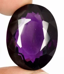 AAA+ 76.65 Ct Large Purple Amethyst Oval Cut Loose Gemstone Gift For Birthday - Picture 1 of 6