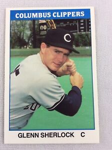 1987 Columbus Clippers-TCMA Minor League Baseball Card-Glenn Sherlock