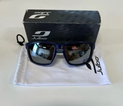 Gafas de sol Julbo Shield Mountain, marco azul/verde, lente marrón espectro - usadas Foto 1 de 4