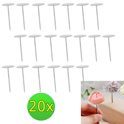 20X Chiodi base fiori decorazione torta dolci muffin cupcake crema burro FIO4 - Immagine 1 di 2