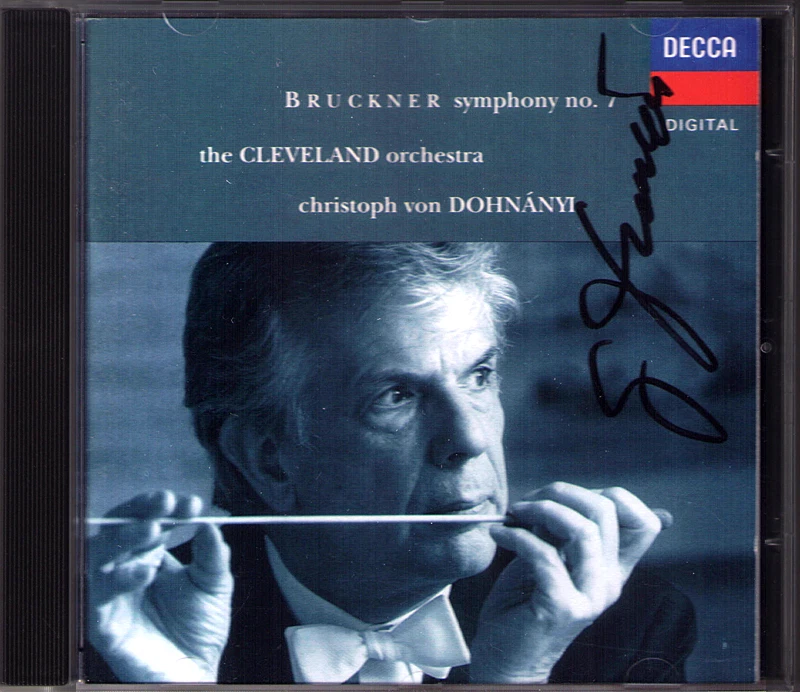Christoph von DOHNANYI Signiert BRUCKNER Symphony No.7 Cleveland DECCA CD 1992 - Bild 1 von 1