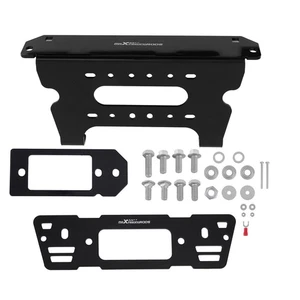 Black Winch Mounting Plate for Polaris Ranger Diesel 1000 Crew 2015-2018 - Imagen 1 de 18