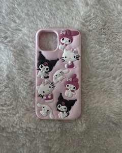 Custodia cellulare Hello Kitty and Friends di Sanrio di Bershka, rosa per iPhone 15 - Foto 1 di 1