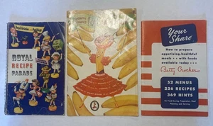 VINTAGE BETTY CROCKER CHIQUITA BANANE & ROYAL GELATINE REZEPT MENÜS HINWEISE BOOKLETS - Bild 1 von 10