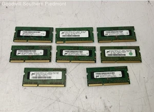 8x1GB Micron 1RX8 PC3 8500S DDR3 Laptop Memory - Untested - Picture 1 of 5