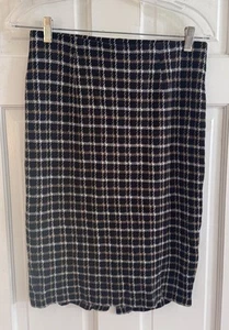 J Jill XS Ponte Bleistiftrock Hahnentritt Stretch Pull-On Büro Arbeit Karriere - Bild 1 von 9