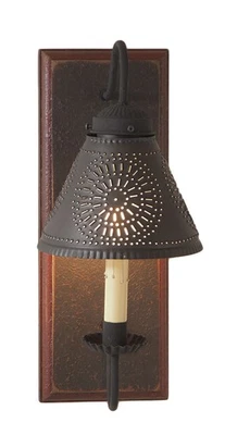 Aplique Crestwood en espresso con ladrillo Salem Foto 1 de 4