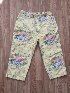 Shaver Lake Authentic Casuals Women's Floral Pants - Picture 1 of 7