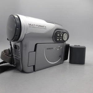 Hitachi DVDCAM DZ-MV4000E Handheld DVD-RW Camcorder Silver Tested - Picture 1 of 11