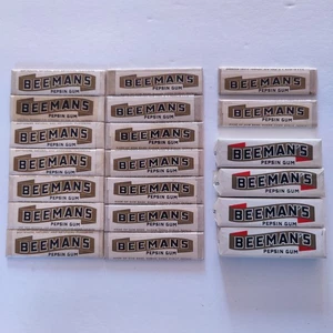 Lotto Vintage Non Aperto Beeman's Pepsin Chewing Gum Sigillato Anni 60 Bastoncini Faggio Noce Adams - Foto 1 di 13