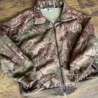 VTG Cabelas Super Slam USA Made Camo XL Jacket Fleece Lined - Image 1 of 4