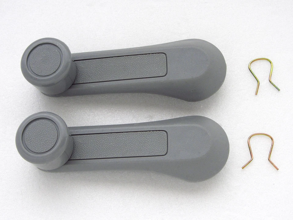 ISUZU KB KBZ TF TFR TROOPER HOLDEN RODEO PAIR OF WINDOW CRANK WINDER LIGHT GREY - Image 1 of 1