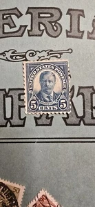 us stamp five cents Theodore Roosevelt perforation 10 up and down SEAITLE USED. - Picture 1 of 3