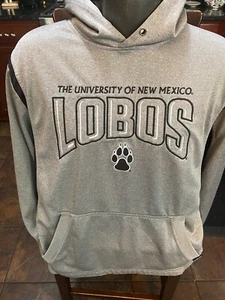 University of New Mexico Lobos Sweatshirt Mens L Gray CI Sports - Picture 1 of 5